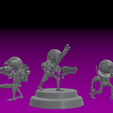 2-engine-cult-monopose-part-3.png ENGINE CULT SERVOCORES - ASSISTANT DROID SQUAD -MONOPOSE- 28mm