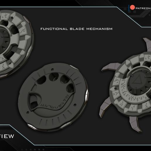 02-stl-preview.jpg Functional Predator smart disk - custom mmsd_01