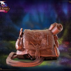 RoguePack_RENDER.jpg STL-Datei Rogue's Bag Würfelturm - SUPPORT FREE!・3D-druckbare Vorlage zum herunterladen