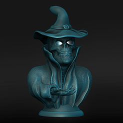 00215-Cape-Skull-Kragen-Lamp-V1-Witcherhat-ShopA.jpg Lamp skull witch hat - open eyes