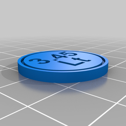 3.45LTL_v1.png Free 3D file Shopping Cart Coin 1 EUR Size. LTL version・3D printer model to download
