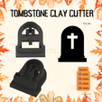 roheestine Cay cutter’? TOMBSTONE CLAY CUTTER STL file o X ik Tombstone polymer clay cutter | Fall clay cutters | Autumn clay cutters | Pumkin clay cutter | Halloween clay cutter