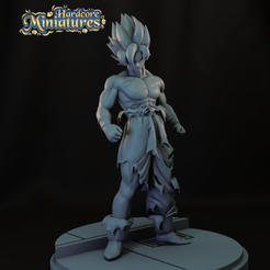 goku1.png STL file MARVEL CRISIS PROTOCOL GOKU PRESUPPORTED INCLUDED・3D printer design to download