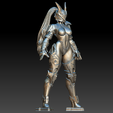 uyikj.png Cyber Valkyrie - Guerrier blindé futuriste Modèle imprimable en 3D (OBJ)