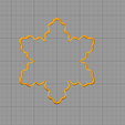 08-01-2017 16-03-05.png Download free STL file Simple snowflake cookie cutter • Design to 3D print, arkcol