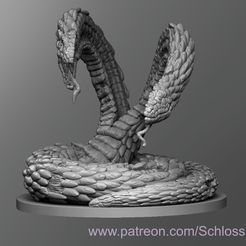 Giant_Zombie_Snake_Body.jpg Free STL file Giant Zombie Snake・Model to download and 3D print