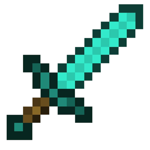 Minecraft_Diamond_Sword.png Fichier STL gratuit épée minecraft 55cms long・Modèle pour imprimante 3D à télécharger, landy24