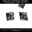 4.jpg Dice Masters – Ready to Print - 16 Piece Set – Presupported  STL Files for 3D Printing – Featuring  Our Exclusive Elegance Font