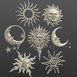 orn_sun_moon.jpg Archivo STL gratis sol luna arte cnc router arte・Plan para descargar y imprimir en 3D
