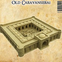 Desert-Caravanserai.jpg 3D-Datei Wüstenkarawanserei 28 MM Tabletop Terrain・3D-Druck-Idee zum Herunterladen
