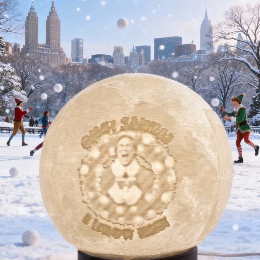 Black-Text,-No-BG-14.jpeg 🎄 Elf Movie Lithophane Globe (3-Image Edition) - STL Globe + STL Base (Licence Commerciale)