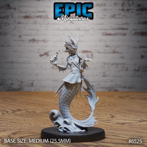 🪄 Merfolk Magic ‧ DnD Miniature ‧ Tabletop Miniatures ‧ Gaming Monster ...