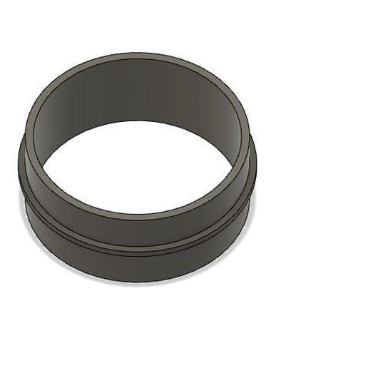 4" to 4" Hose Adapter 3D model