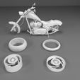 21.jpg Big Dog K9 Chopper Motorcycle 3D Model For Print