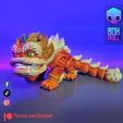 img_ChineseLion_002.jpg CHINESE LION - FLEXI - ARTICULATED FIGURE, PRINT-IN-PLACE, CUTE-FLEXI
