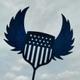 4th-wings-sharp-4.jpg Cake topper 4th of July, Independence Day, US Flag, America great, US glory