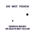black_1.stl Printer Warning Sign - Do Not Touch - Multicolor ready