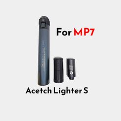 336420668_519584887020714_1605419354027495445_n.jpg STL file Acetech Lighter S Tracer adapter for JG / TM mp7・3D printer design to download