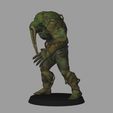 02.jpg Ted - Man-Thing - Werewolf by night low poly 3d model
