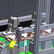 000014.jpg Automatic Li-Battery Mobile Battery Sticker Labeling Machine 3D CAD Model