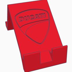 1.jpg Файл STL Держатель для мобильного телефона с логотипом Ducati・Шаблон для 3D-печати для загрузки