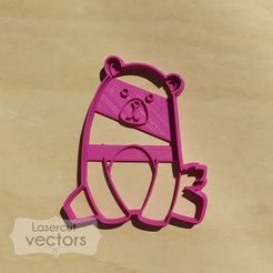 oso tribal.jpg Archivo STL woodland animal, tribal animal. cutter,bear cutter. Cortante animales del bosque. Cortante oso・Modelo para descargar y imprimir en 3D