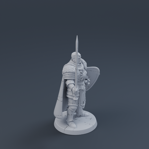 Fantasy Knight 2 3D printable STL miniature