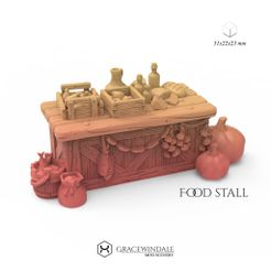 food-stall.jpg Free STL file Food stall・3D printer design to download