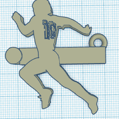 maradonnnna.png STL file Maradona Keychain・3D print object to download, leanncentral