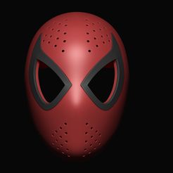 SpiderManShell1.jpg 3D file Spiderman Face Shell 3d digital download・3D printer model to download