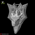 4.png 3D Picture Dragon Head with light