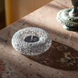 4.jpg Free STL file Voronoi donut candle holder・3D printer model to download