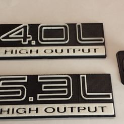 20150119_091745.jpg Free 3D file Jeep CJ, YJ, XJ Engine Size Emblem・3D printer design to download