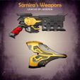 4.jpg Samira Weapon From League of Legends - Fan Art 3D print model