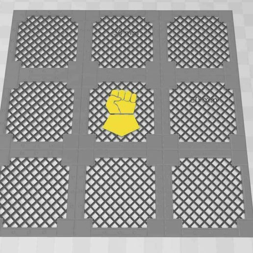 Imperial Fists Grate Floor Tile - 3D model önizlemesi