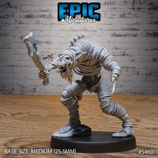 5460-Gnoll-Mummy-Attack-Medium-1.jpg noll Set de momie ‧ DnD Miniature ‧ Tabletop Miniatures ‧ Gaming Monster ‧ 3D Model ‧ RPG ‧ DnDminis ‧ STL FILE‧ DnD Miniature ‧ Tabletop Miniatures ‧ Gaming Monster ‧ 3D Model ‧ RPG ‧ DnDminis ‧ STL FILE