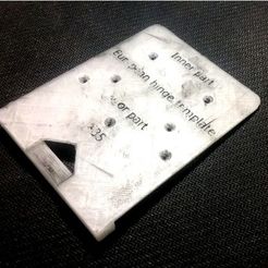 5ba9f70ada40893de56d1510eeb3bc31_preview_featured.jpg Free STL file European Cabinet Hinge Drill Template・Model to download and 3D print