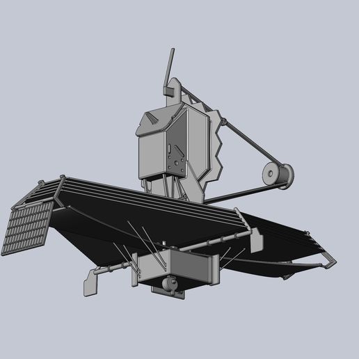 jw14.jpg Download DXF file James Webb Space Telescope JWST Basic Model • 3D printer template, julian-danzer