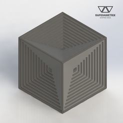 render1.jpg STL-Datei Dekorativer Briefbeschwerer Step Cube herunterladen • 3D-druckbares Design, rapidiametrix