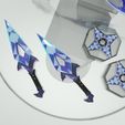 02.jpg League of Legends Akali KDA All Out Skin Crystal cold weapon set