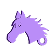 horsehead.STL Fichier STL gratuit Porte-clés tête de cheval・Design pour impression 3D à télécharger