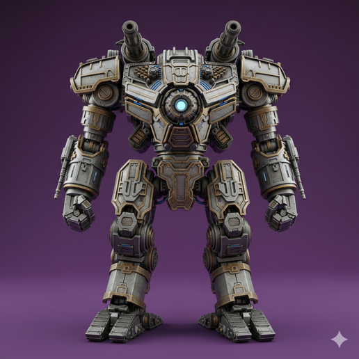 🤖 Single STL Colossus War Mech - Articulated Heavy Titan Robot STL for ...