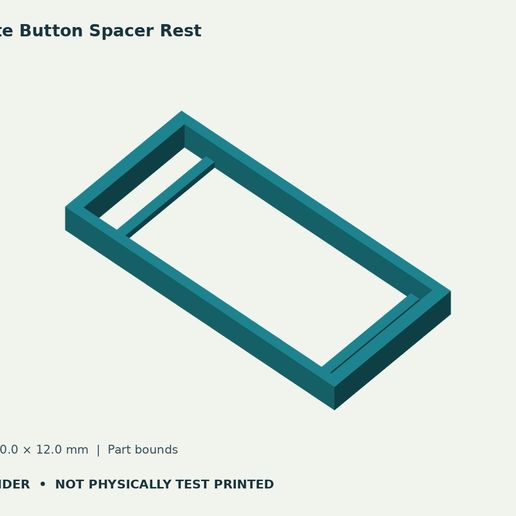 Remote Button Spacer Rest