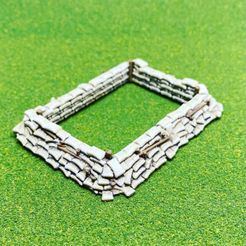 9D219968-BEB2-4580-8189-81B186E3C2FA.jpg Fichier STL Bunker moyen avec sacs de sable Style 4 - Échelle 15mm pour FoW・Modèle imprimable en 3D à télécharger