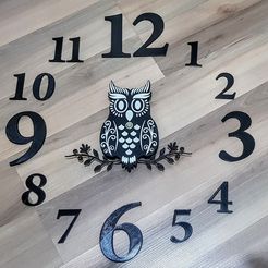 20180224_000654.jpg Owl Wall Clock