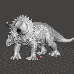 triceratops6.jpg Archivo STL gratuito JP Triceratops figura modelo miniatura dinosaurio monstruo dnd rpg vida silvestre・Objeto imprimible en 3D para descargar, 3DScanWorld