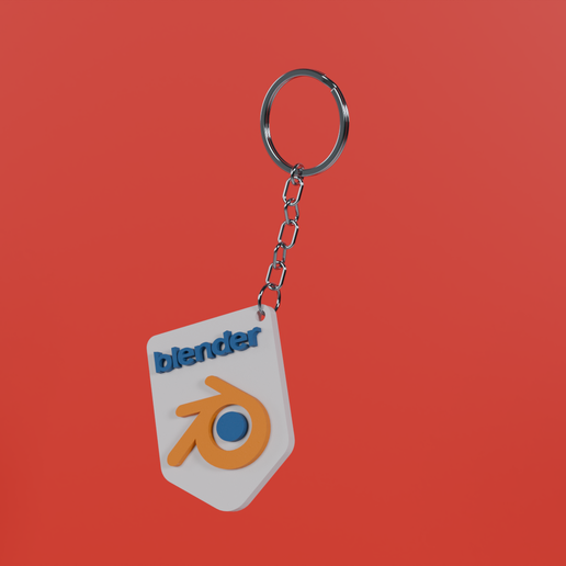 🗝️ Blender Keychain・ STL File for 3D printing・Cults