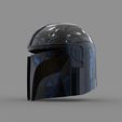 0_24.jpg Star Wars The Mandalorian Damaged Helmet 3D print model Cosplay