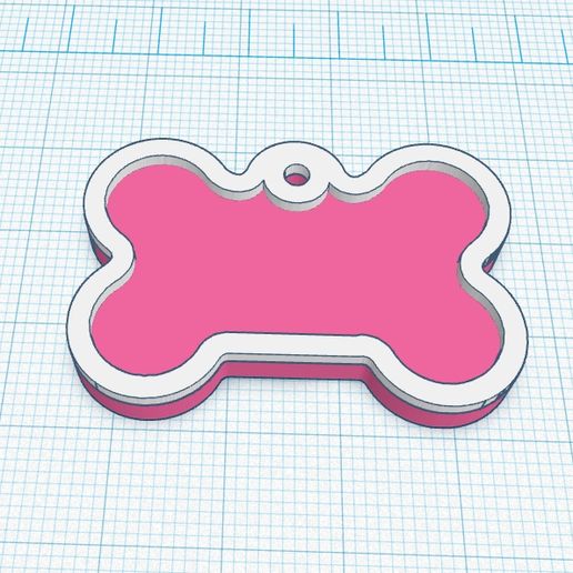 Identification tags for pets (dogs) 3D model