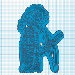 Giyu-Cutter.png Файл STL Истребитель демонов: Giyu Tomioka Cookie Cutter・3D модель для печати скачать, dragconiacreations